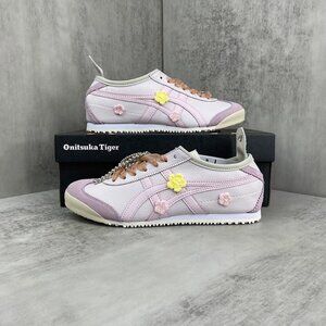 Onitsuka Tiger Mexico 66 Pink And Purple Flower Sneakers